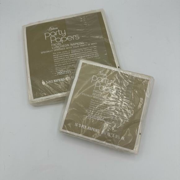 Vintage Paper Napkins Thanksgiving Turkey New Old Stock Luncheon & Cocktail 2 pk - Picture 2 of 4